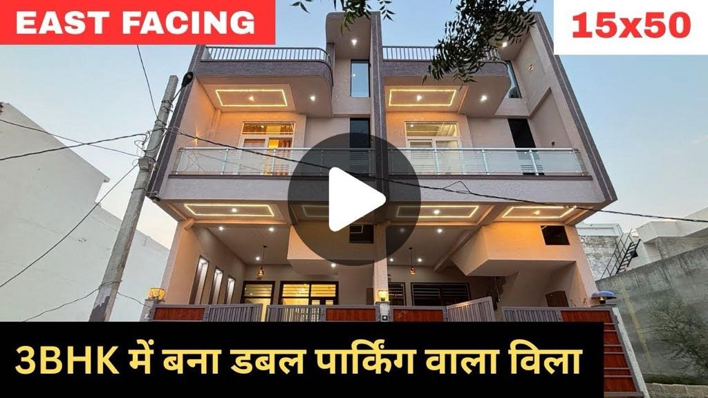 3BHK Villa with Double Parking, East Facing