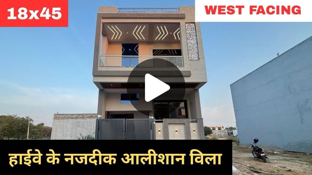 Luxury Villa near Highway, 18x45, West Facing